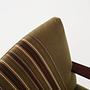 Vintage Stuhl Teakholz Textil Grün 1960er Jahre 11
