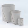 Stiftehalter 100% Recyceltes Leder Grau 4