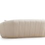 Sofa 3-Sitzer Textil Creme 3