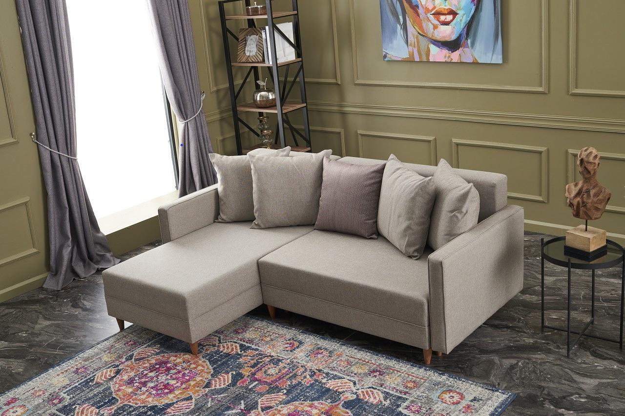 Aydam Schlafsofa Récamiere Links Creme 1