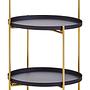 Trosa Beistelltisch Schwarz Gold 8
