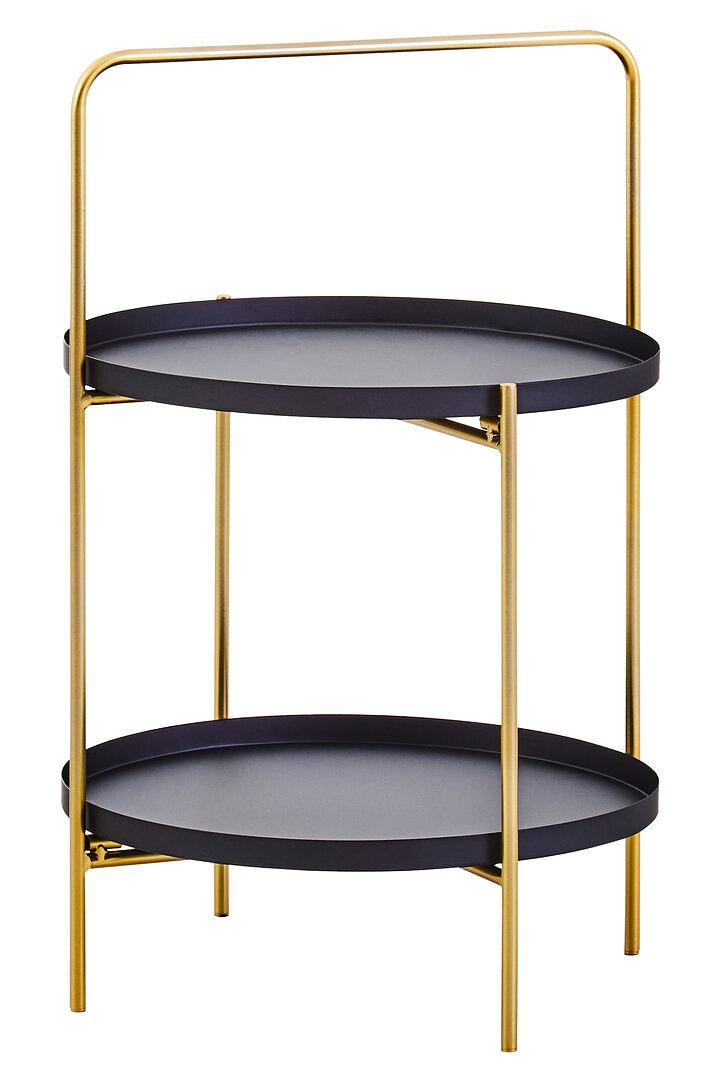 Trosa Beistelltisch Schwarz Gold 8