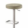 Barhocker Stahl Verchromt Taupe 1