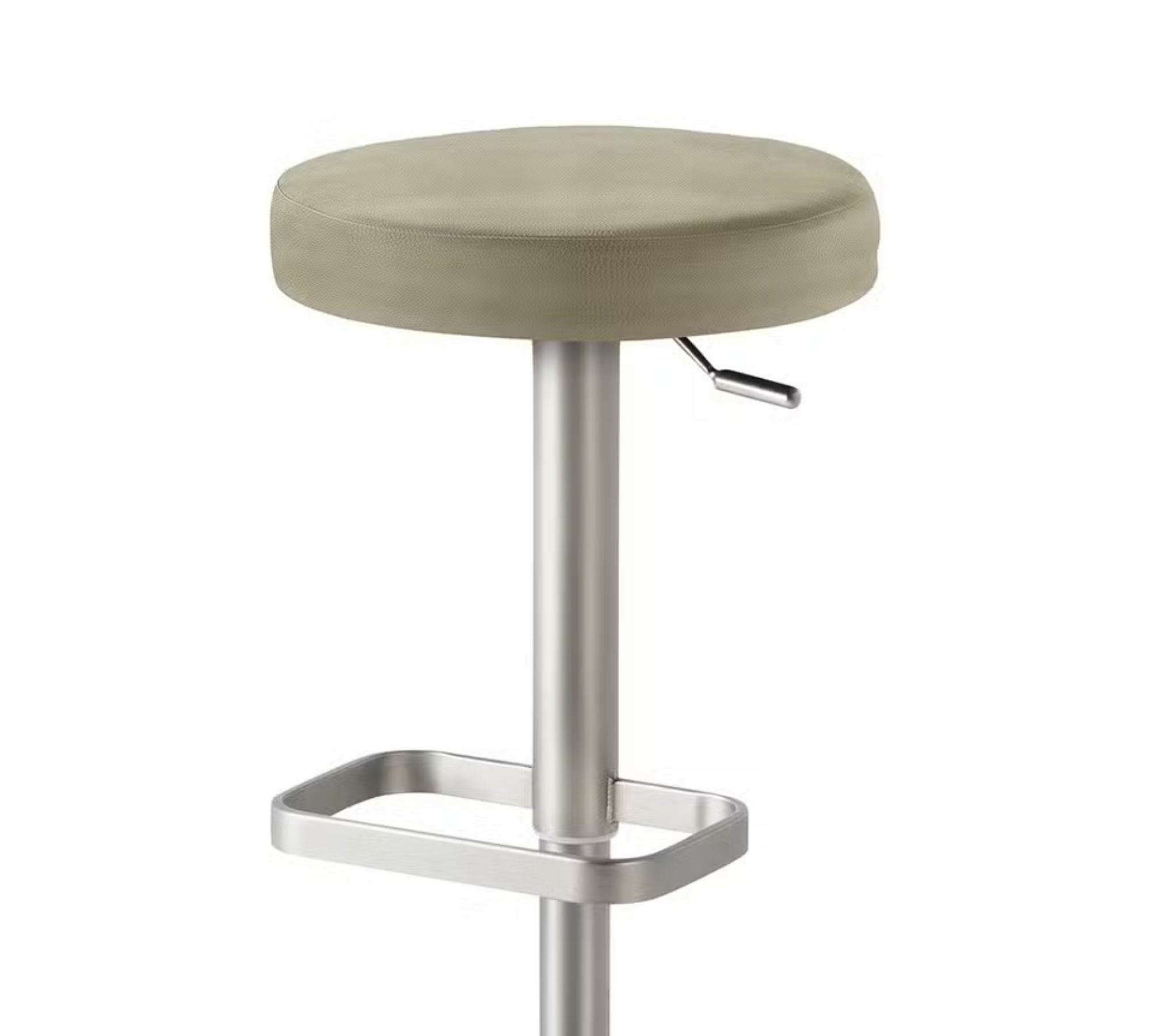 Barhocker Stahl Verchromt Taupe 1