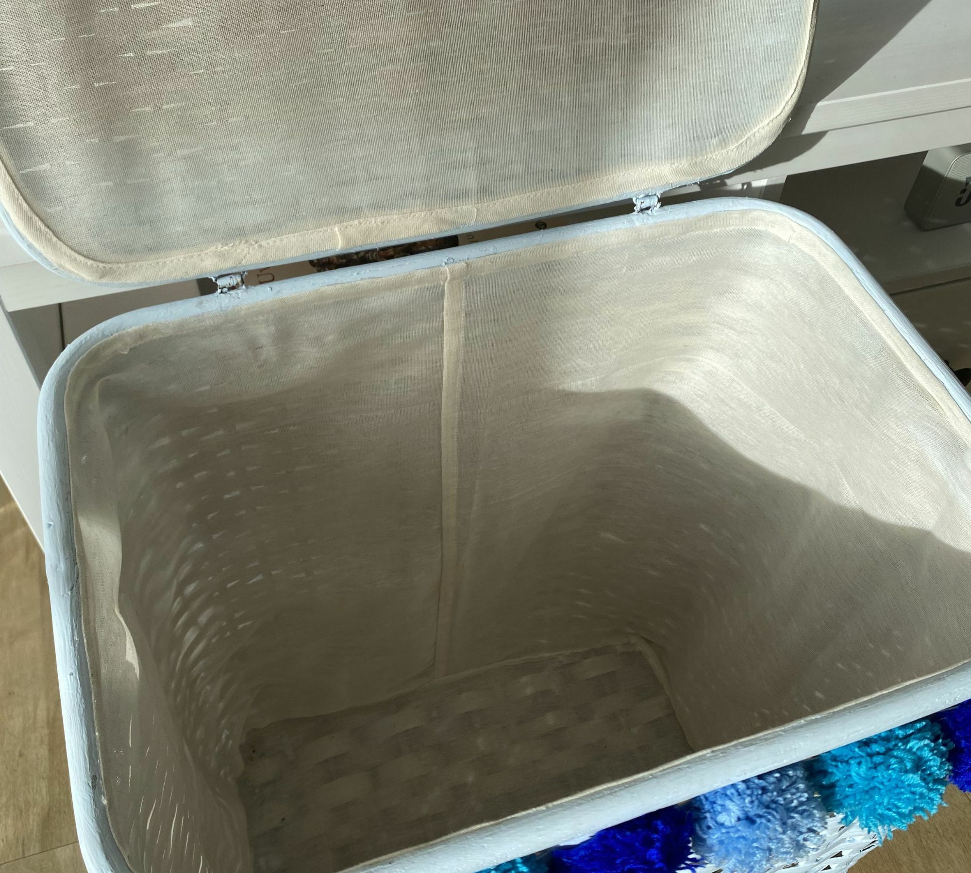 Aufbewahrungskorb Bambus Blau 4