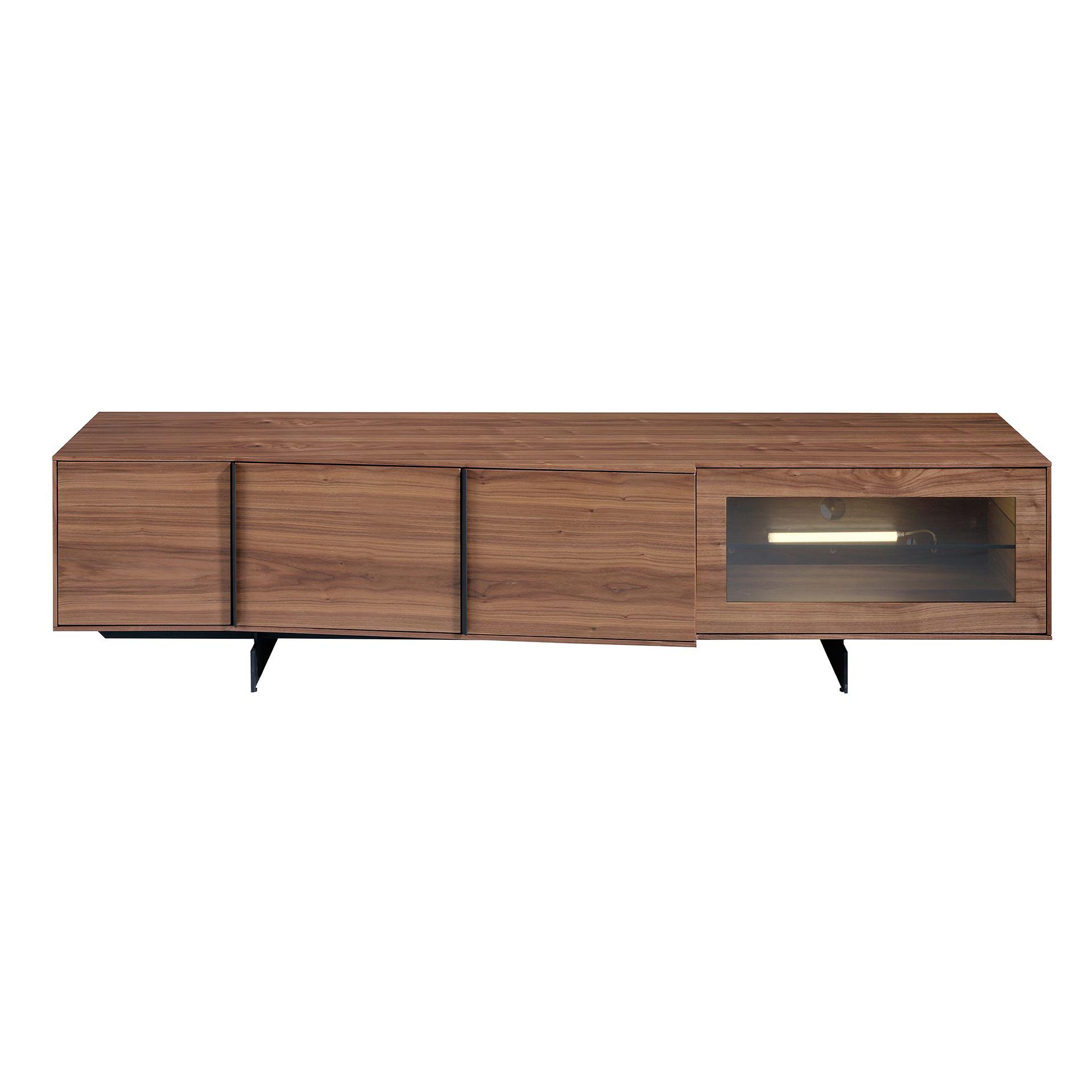 TV Lowboard 3219 with interior lighting Brown 2