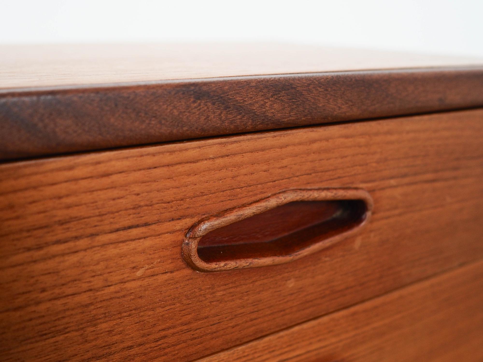 Teak nightstand, Danish design, 1970s, 7
