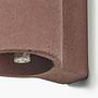 Wandlampe N°3 Beton Dunkelrot 1