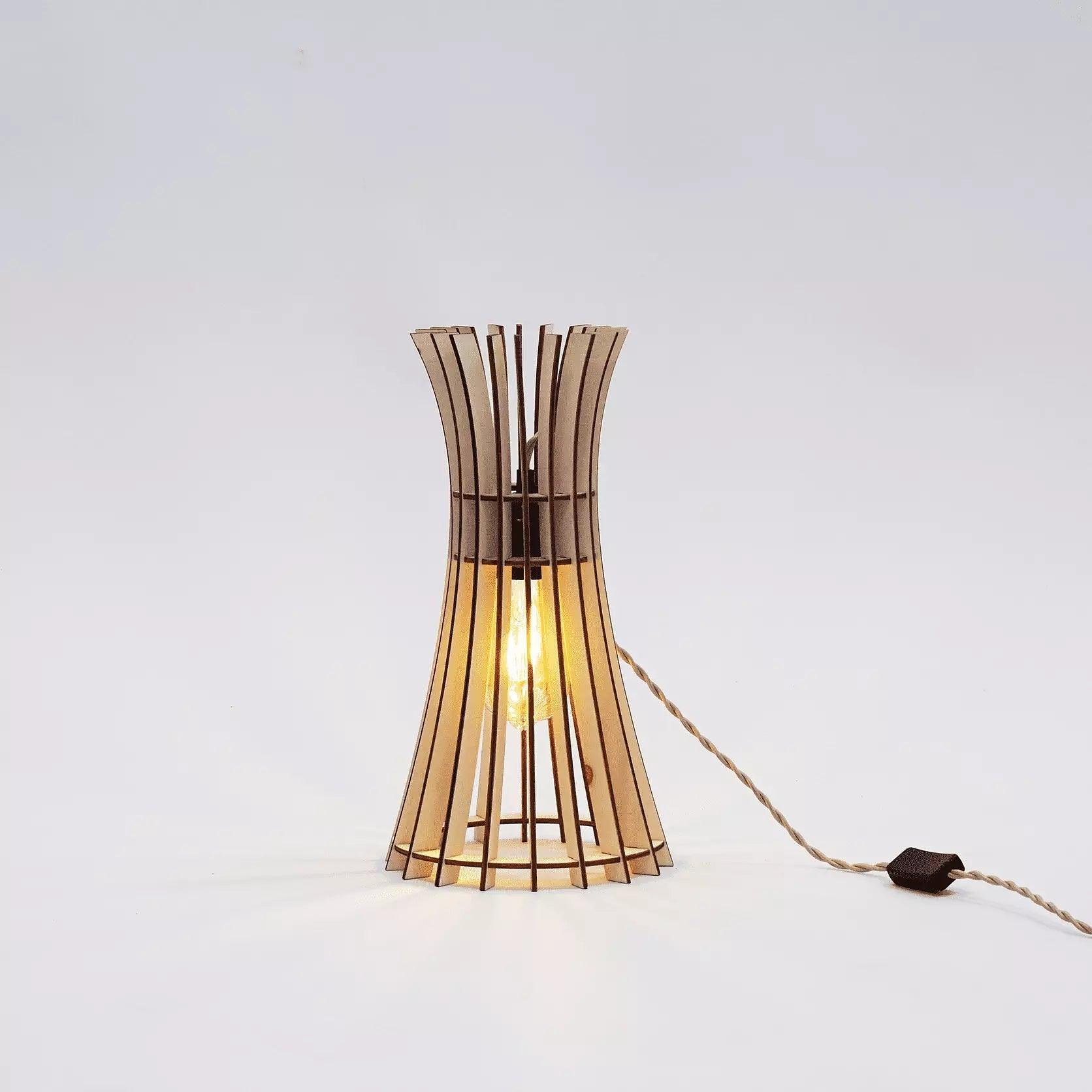 Alesio Lampada da tavolo in legno 20cm 1