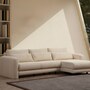 Sofa Récamiere Rechts Polyester Holz Creme 1