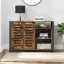 Kommode Holz Metall Graphit 2