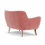 Herman Sofa 2-Sitzer Velour Lux Vintage Rosa 2