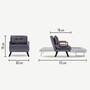 Armchair with sleeping function Grey 6