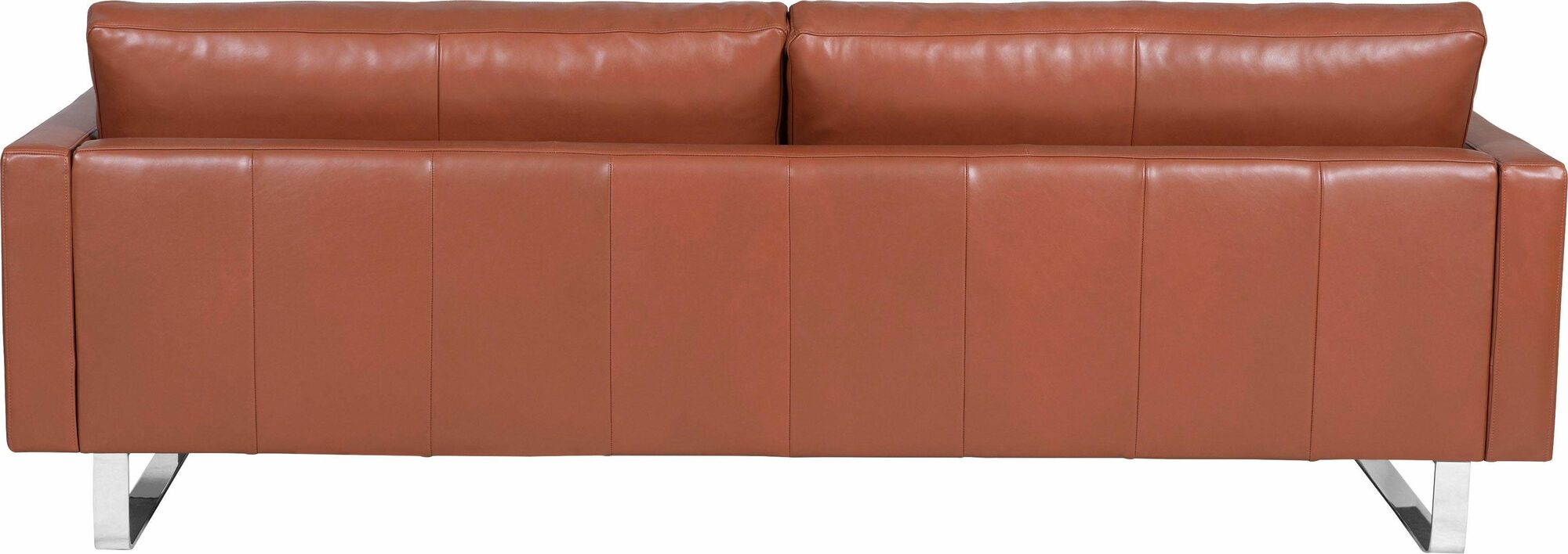 Portobello Sofa 3-Sitzer Saddle-Leder Metall Cognac 2