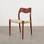 Teak wood chair 1960s 4