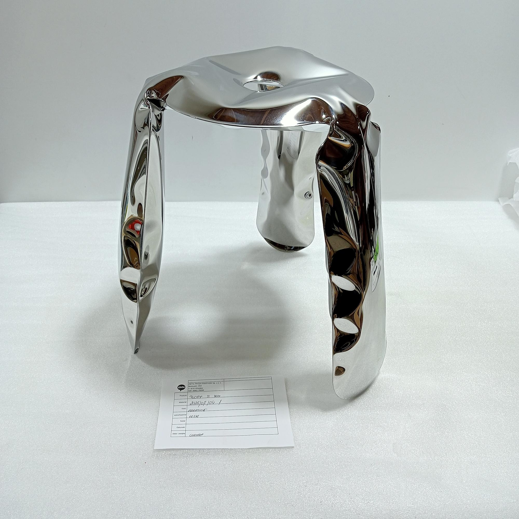 Plopp Standard stool Stainless steel Inox 2