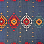 Kilim Gashgai Teppich Blau Rot 2