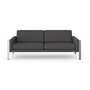 Frame Sofa 3-Sitzer Leder Grau 2