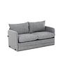 Saga Sofa Bed 2-Seater Light Grey 7