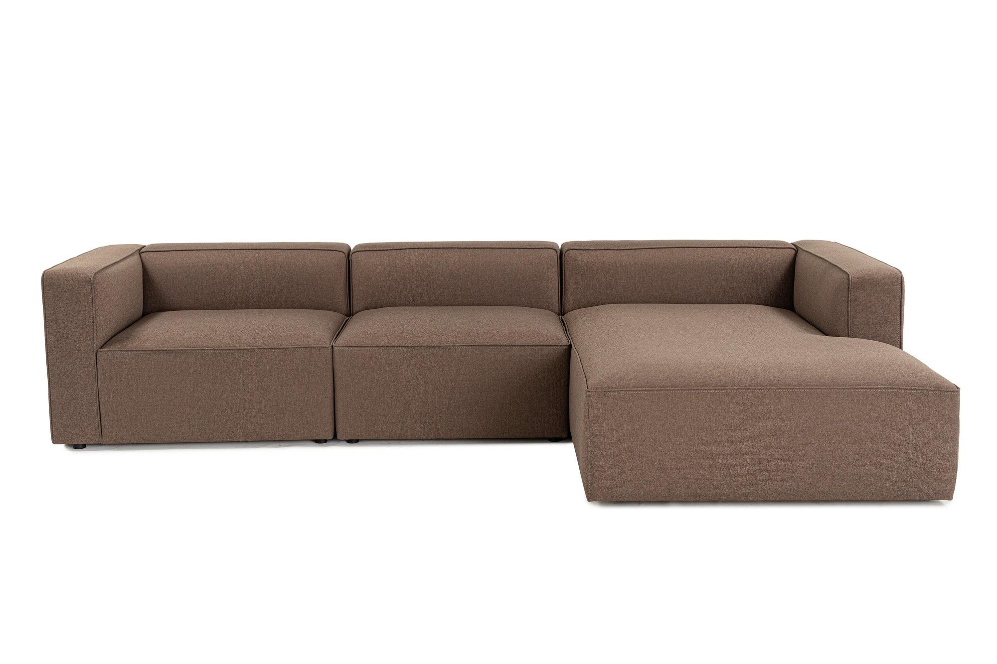 Mora Sofa Rechts Braun 0