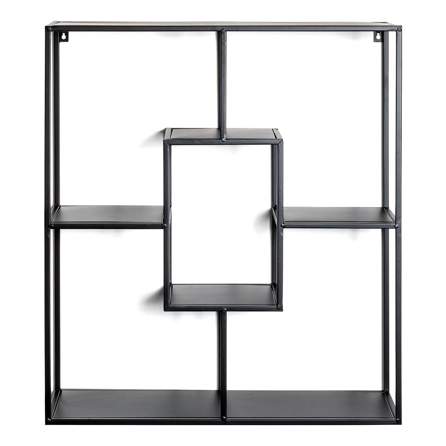 Wandregal Kalba Metall Schwarz 3