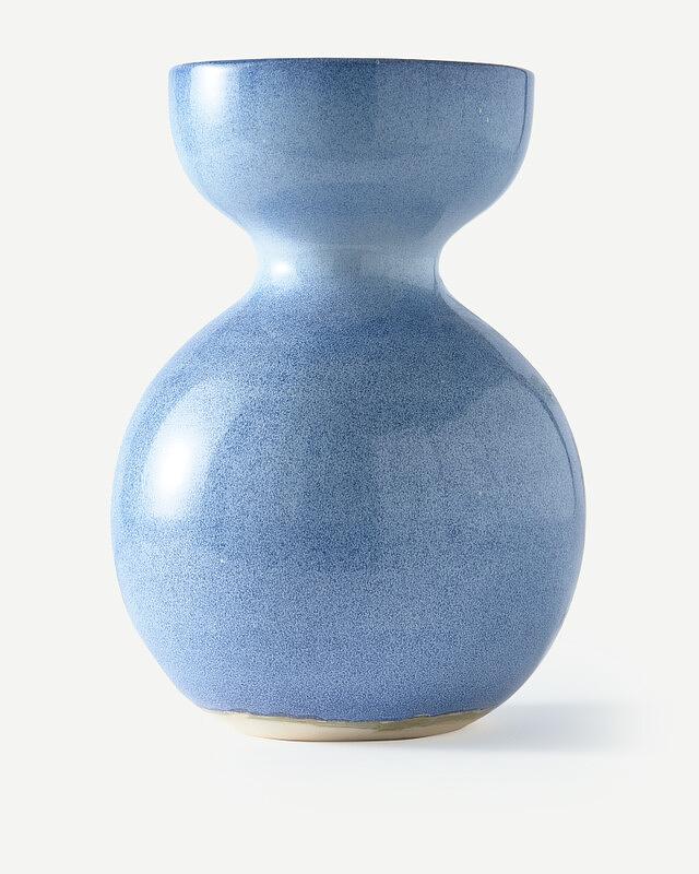 Sphere Vase L Ceramic Blue 4