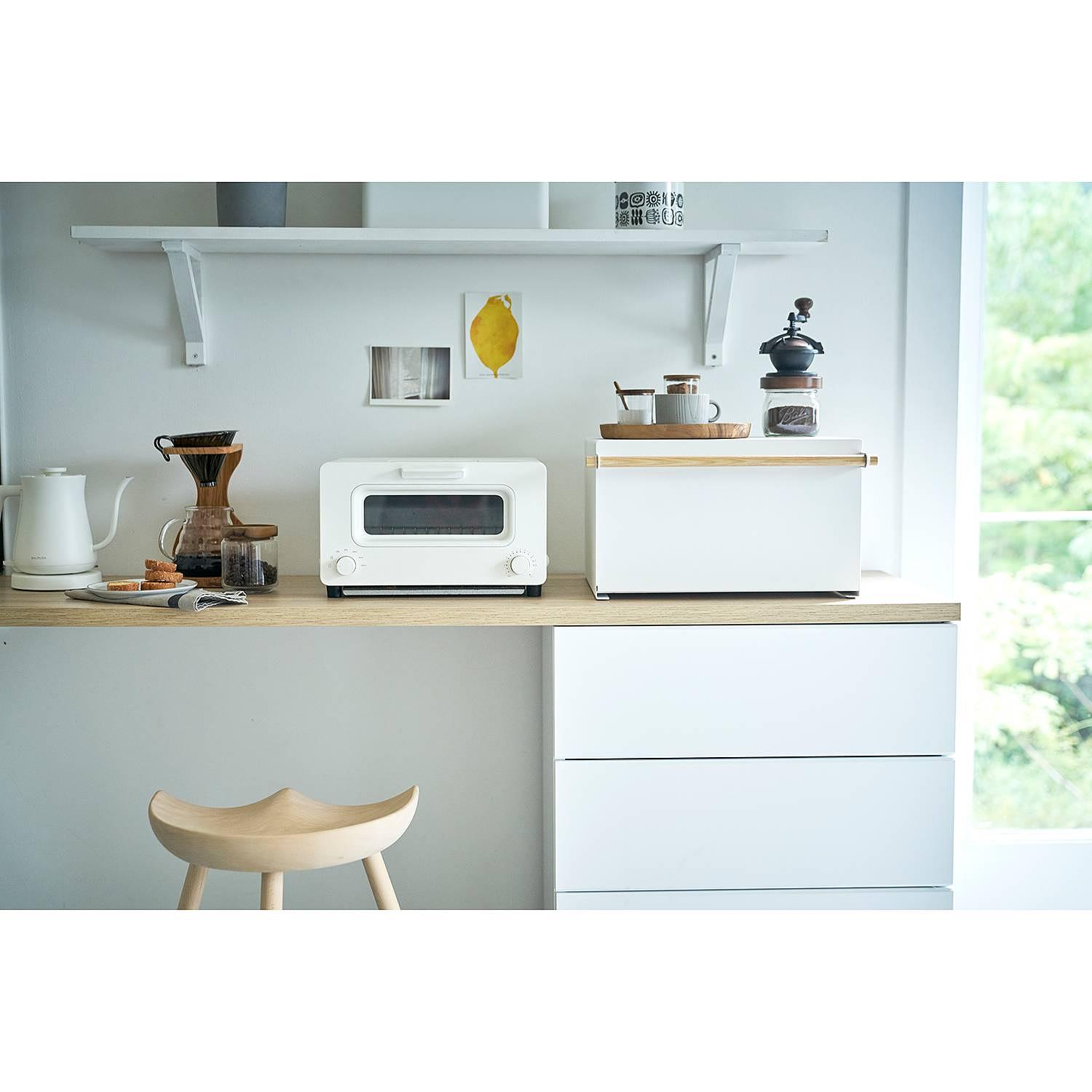 Brotkasten Tosca Stahl / Esche Weiß 3