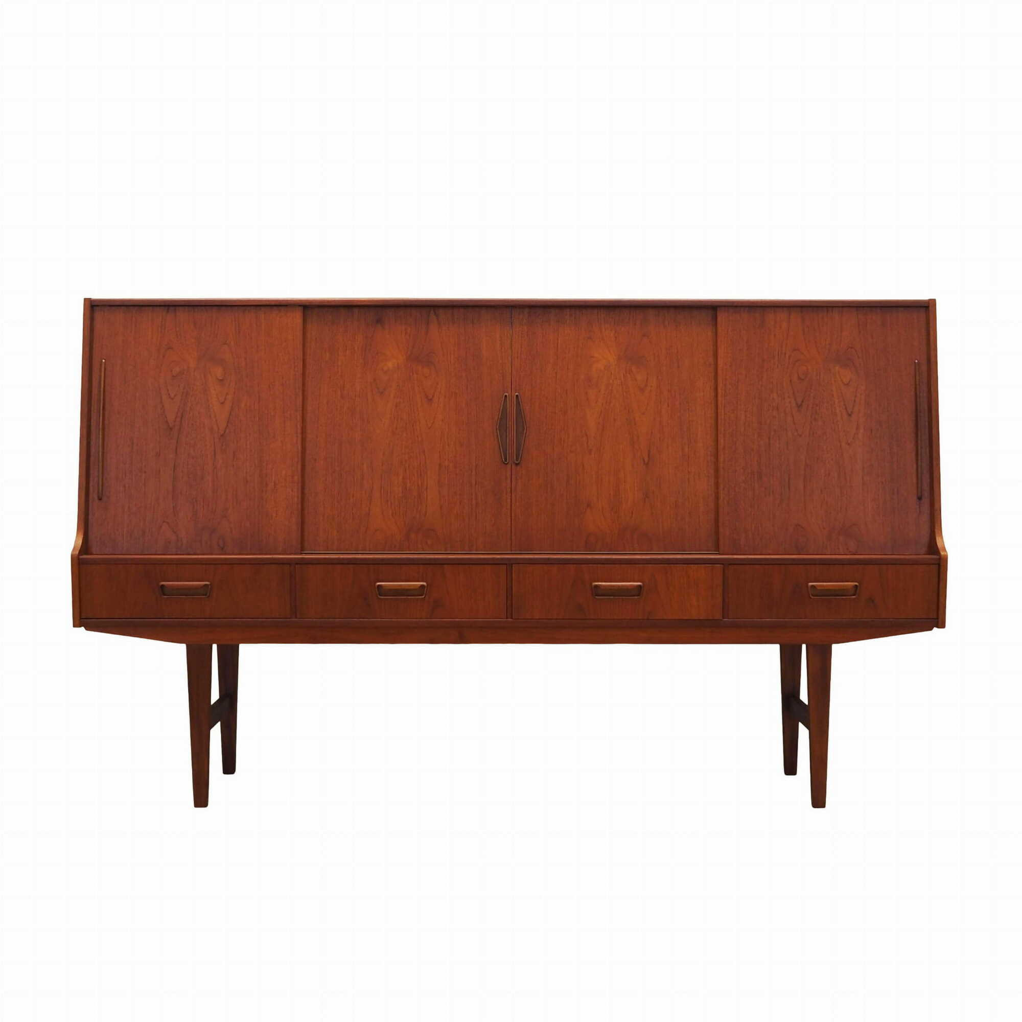 Highboard Teakholz Braun 1960er Jahre 0