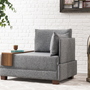 1-seater module right gray 0