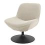TIAARO Swivel Armchair Bouclé Fabric Greige 1