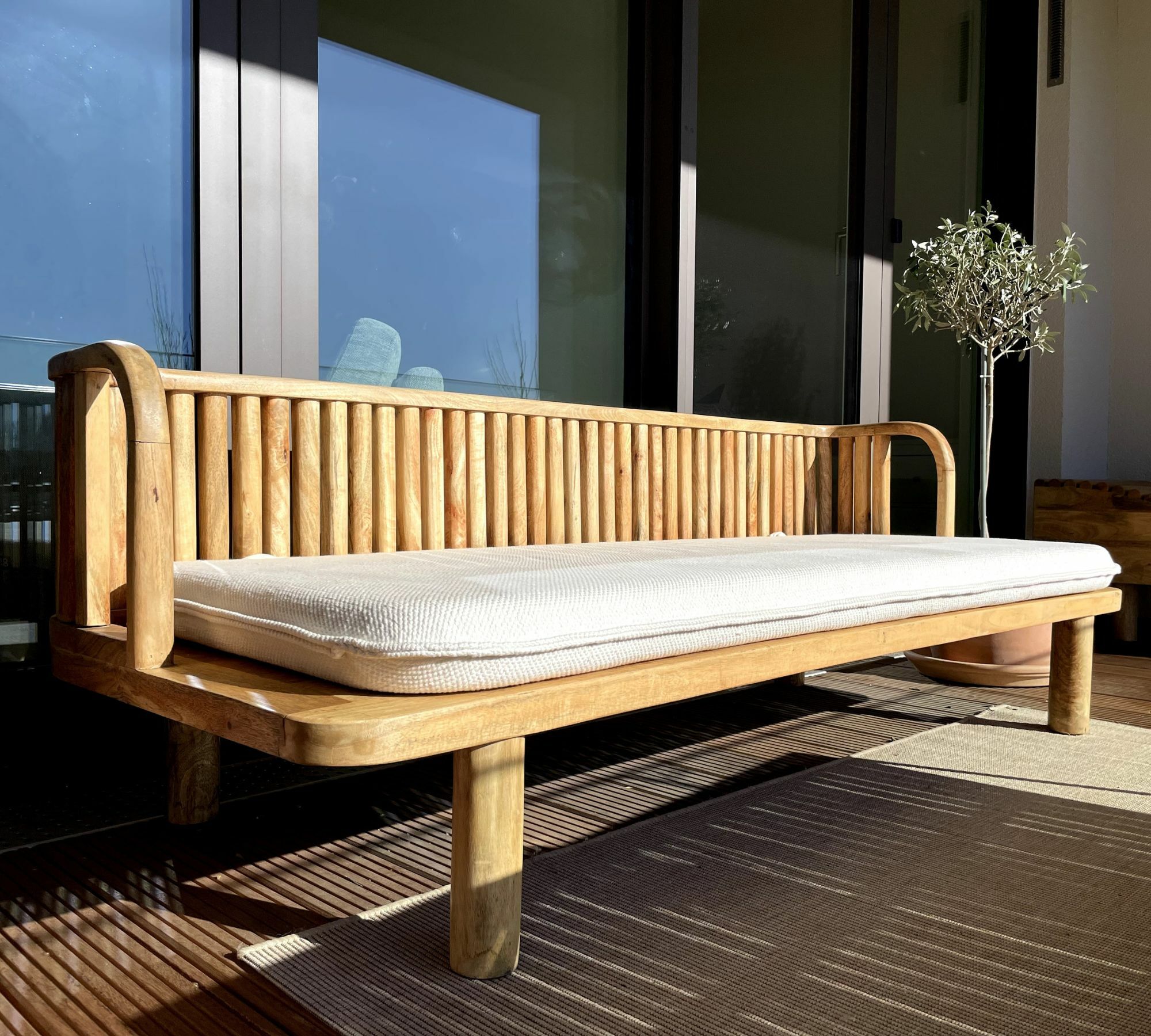 Morena Tagesbett Holz Braun 0