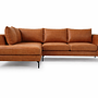Noa Ecksofa links Soffy Cognac 0