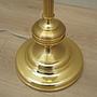 Vintage Stehlampe Metall Textil Gold 1970er Jahre  10