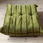 Togo Ottoman Velvet Olive Green 4