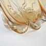 Decorative glass vase Yellow 1960s 7