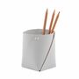 Stiftehalter 100% Recyceltes Leder Grau 1
