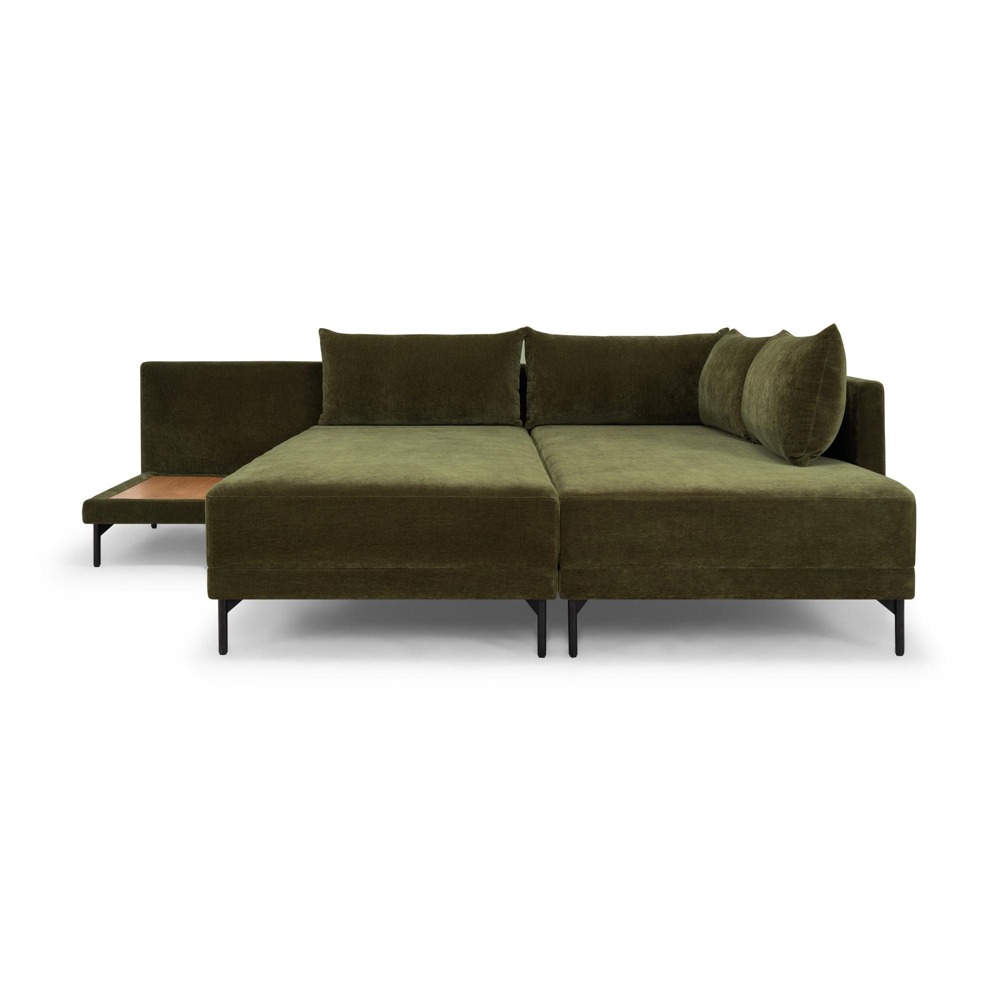 Vivica Schlafsofa Récamiere Rechts Moss Olive 2