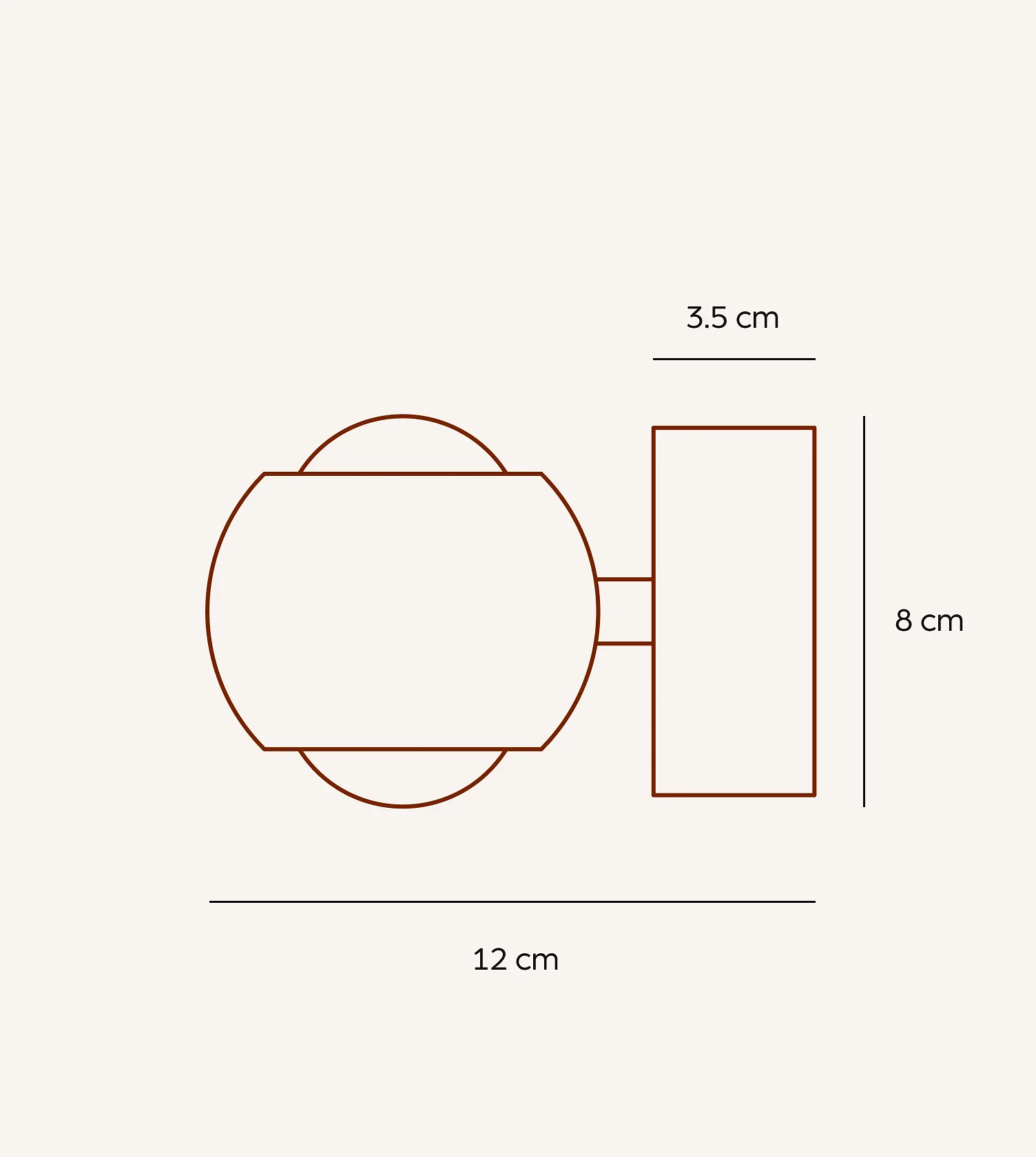 Pontos Wandleuchte Glas Aluminium Schwarz 1