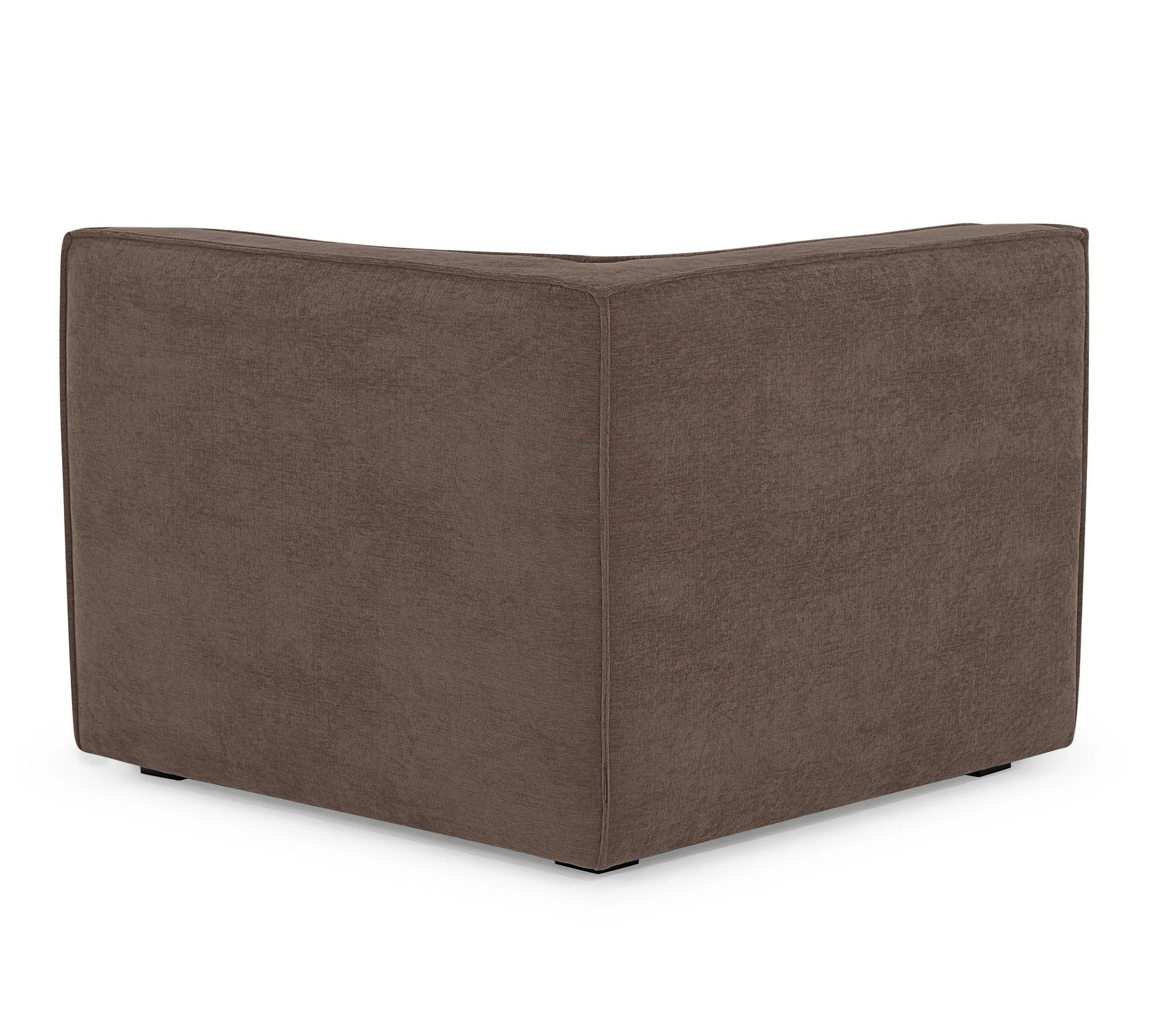 Dane 1-Sitzer Eckmodul Links Aulla Cacao 2