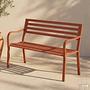 Gartenbank Sophy Stahl Terracotta 0