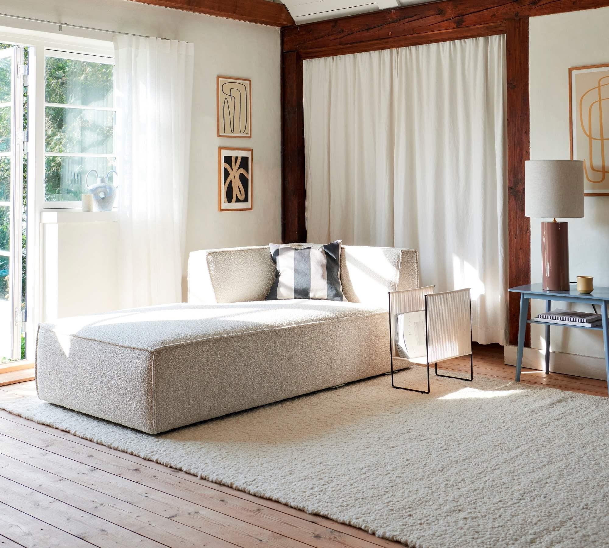 Dane 1-Sitzer Récamiere Links Velour Matt Amber 5