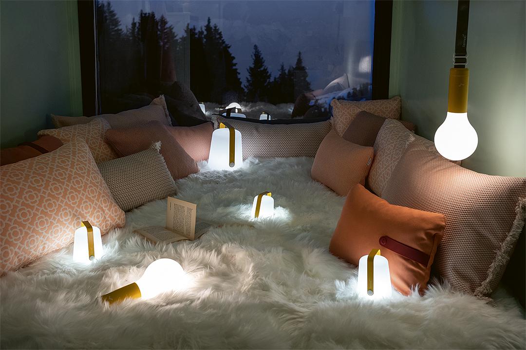 Balad Outdoorleuchte Gelb Weiß 2