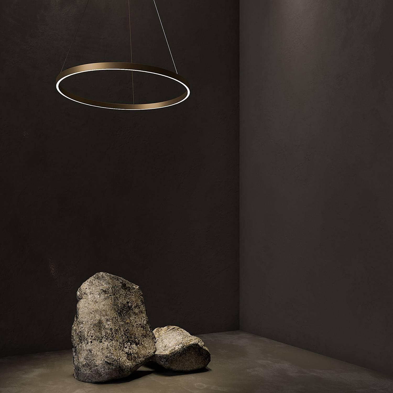 Rim LED-Pendelleuchte Aluminium 1-flammig 1