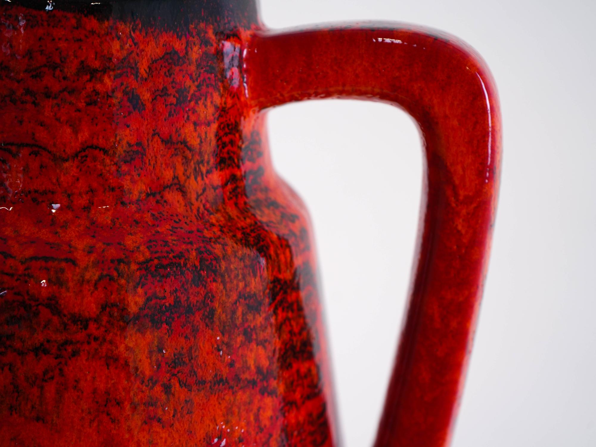 Ceramic Vase Red 1960s 8