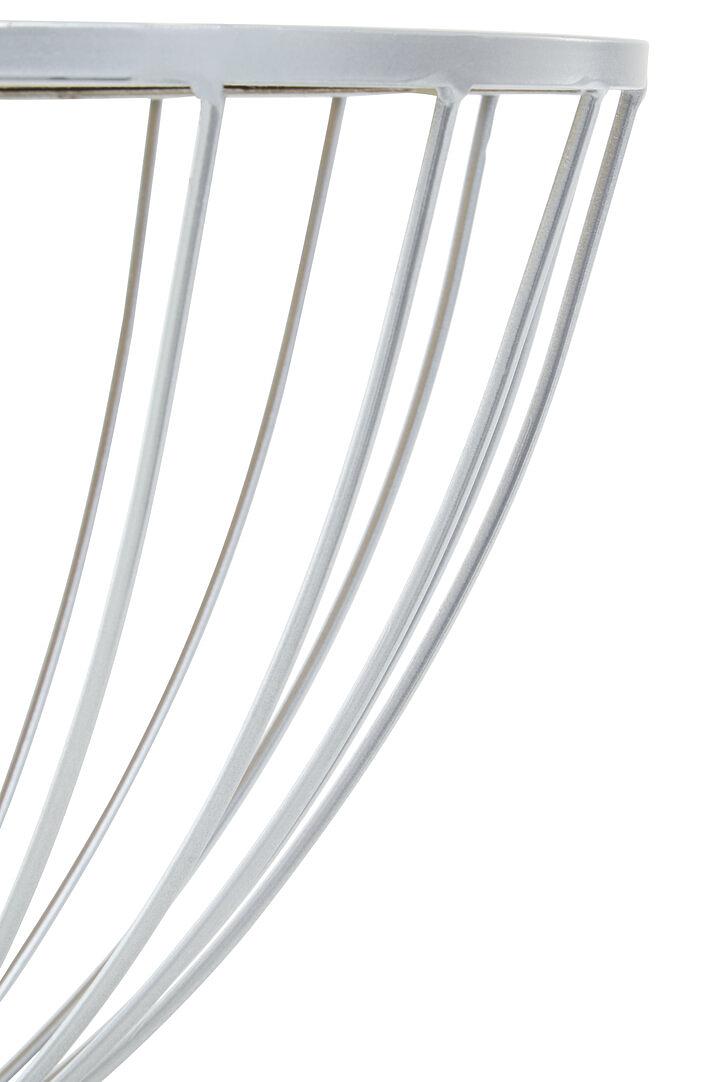 Jolie Tavolino a clessidra acciaio inox argento 4