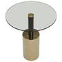 Oria Beistelltisch Edelstahl Eisen Metallic 1