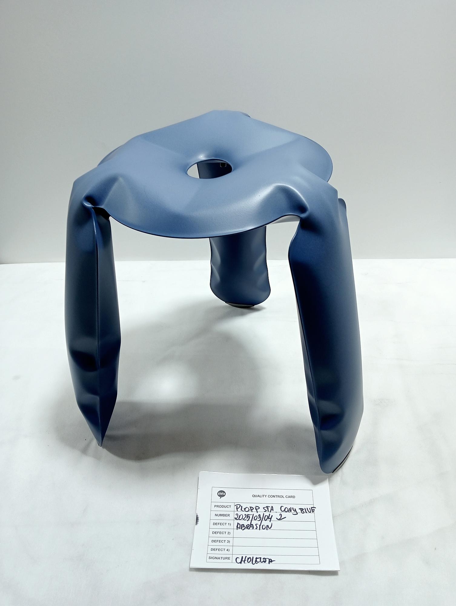 Plopp Standard stool Steel Cotton Candy Blue Matte 2