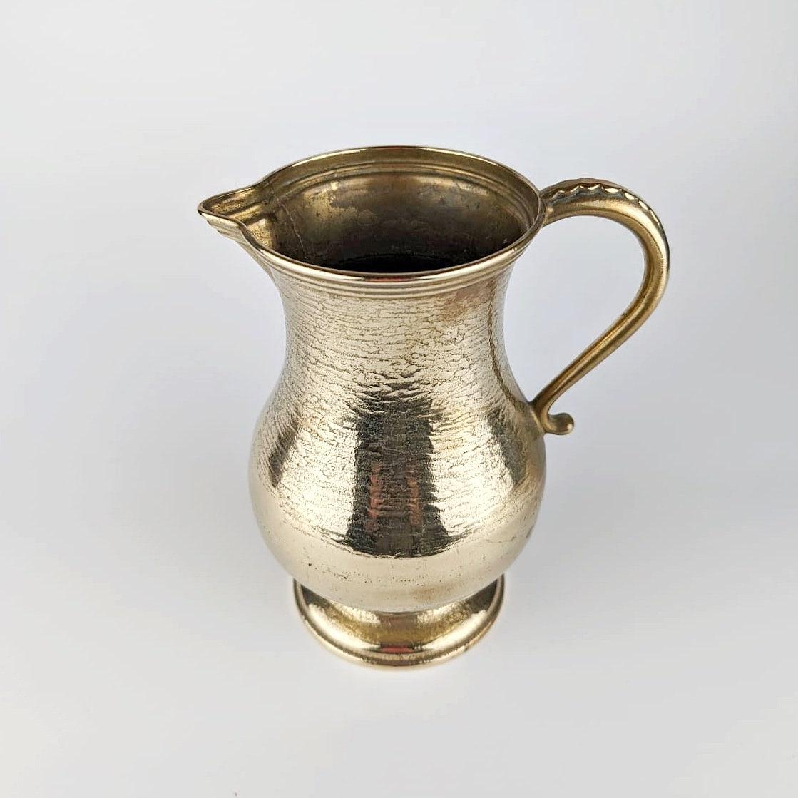 Vintage Krug Messing Metall 1960er Jahre 1