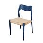 Blue Teak Chair 1960s 0