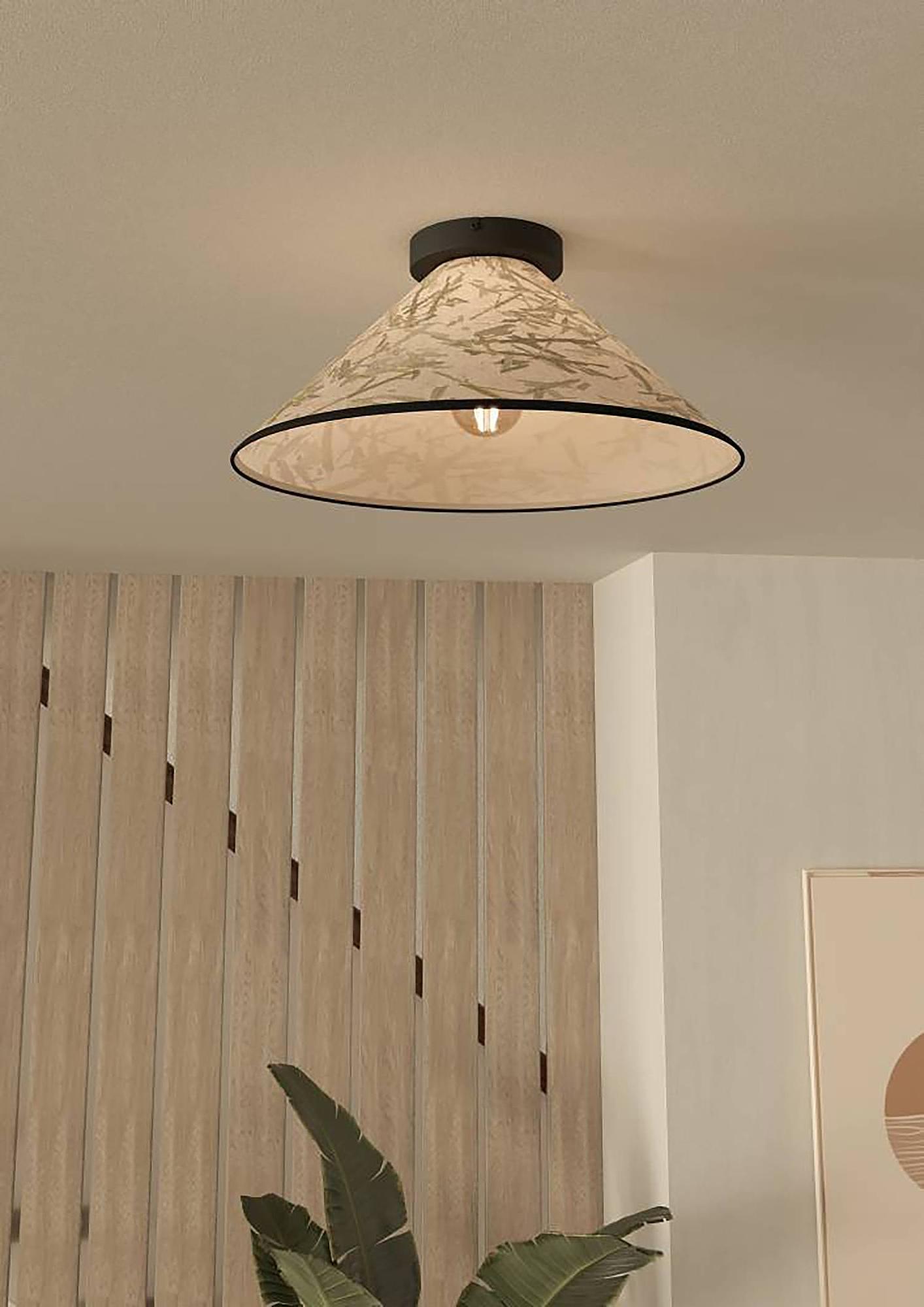 Oxpark Deckenleuchte 1-flammig Mischgewebe Stahl  2